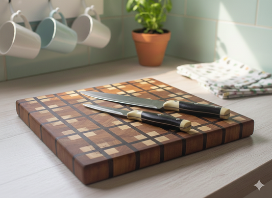 End Grain Chopping Board-- Gift Pattern