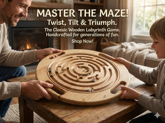 Metal Ball To The Center of Maze Game